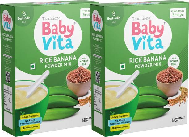 Babyvita Rice Banana Powder|Natural Ingredients|No Preservatives Cereal