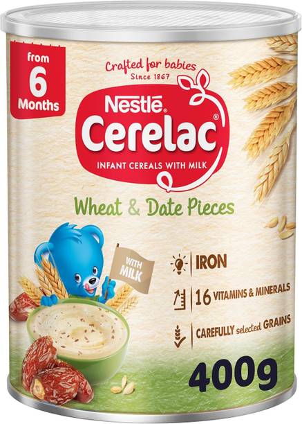 Cerelac Wheat & Dates Pieces Infant Cereal with Milk, UAE-made (Imported) Cereal