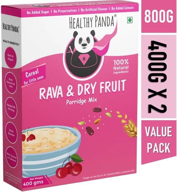 HEALTHY PANDA Rava Porridge-Baby Cereal (800 g) Baby food-Dry fruit Powder for babies Cereal