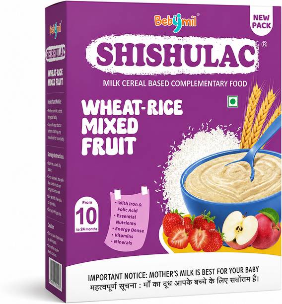 SHISHULAC Wheat Rice Mixed Fruit Baby Cereal Cereal