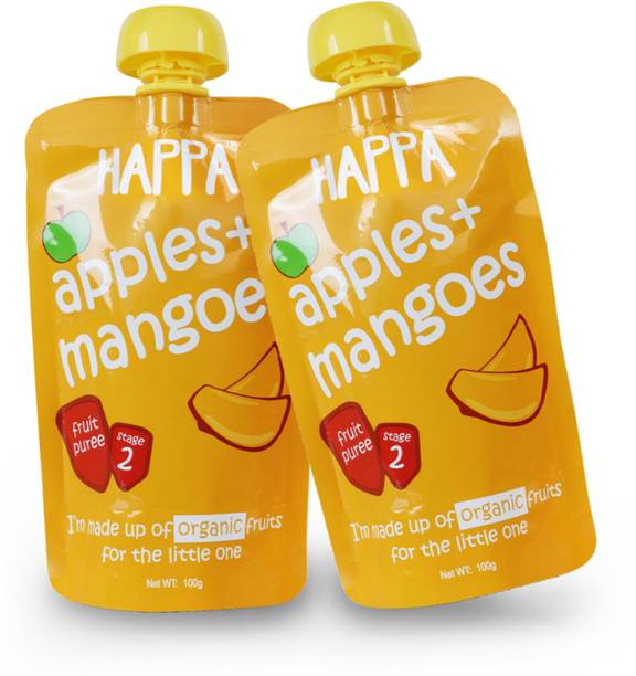 Happa Organic Apple&Mango Fruit Puree Baby food Cereal