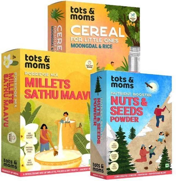 TOTS AND MOMS Protein Rich Foods Combo - Pack of 3 Cereal