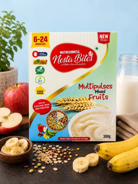 NUTRISHNESS NESTA BITES Multipulses Mixed Fruits Cereal