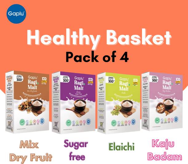 GAPLU Kaju Badam,Elachi,Mix Dry Fruit,Classic(sugar free)(All 300 Gram) (Pack-4) Cereal