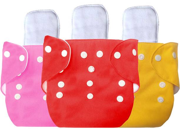 VEERAA CLOTHING Reusable Combo-3 Cloth Diaper with White Insert pad Changing Station