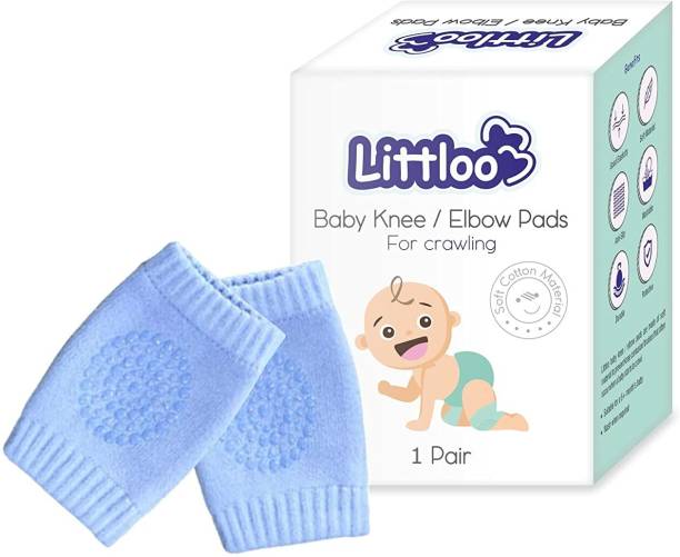 Littloo Baby Knee protector elbow pads Blue Baby Knee Pads