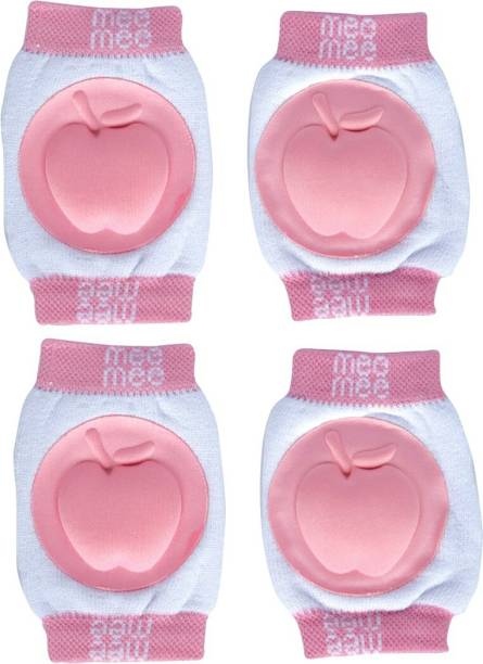 MeeMee Soft Baby Knee/Elbow Pads - (Pack of 2,Pink) Pink Baby Knee Pads