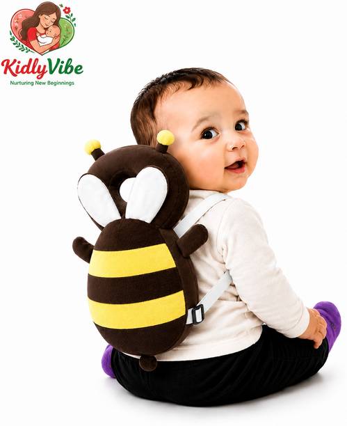 Kidlyvibe Yellow Honeybee Baby Headprotector