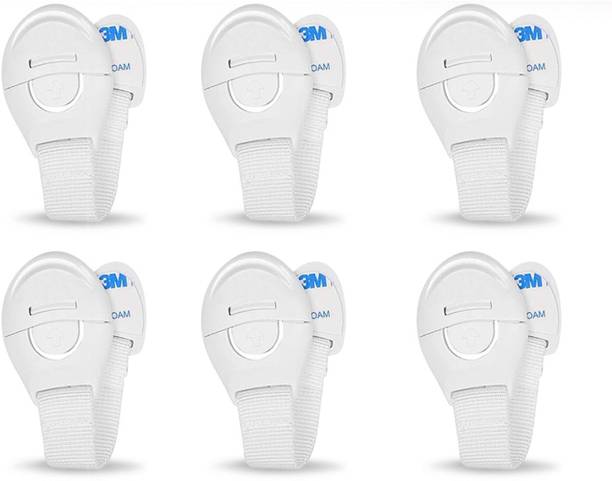 Buyer Choice Baby Safety Strap Locks Adjustable Childproof Cabinet Locks Strong 3M Adhesive Child Safety Strap Lock