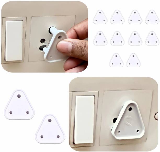किडडो Baby Proofing Electrical Socket Plug Cover Guards(Pack of 12, White)