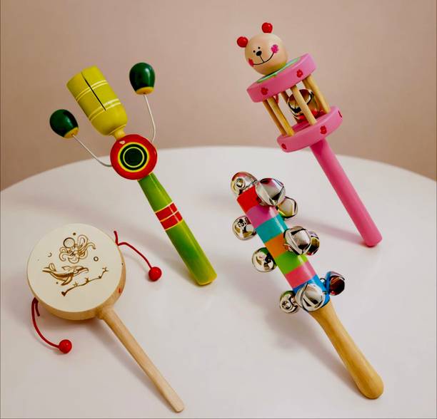 wooden Baby Rattles toys Baby Rattle Rattle