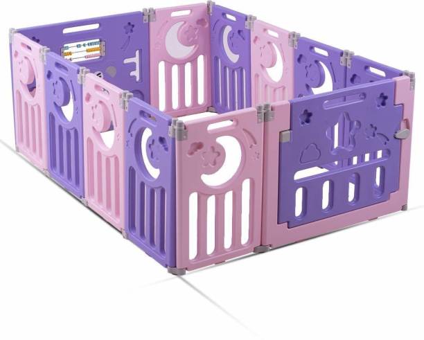 baybee Playard Playpen for Kids Baby Gate Fence with Safety Lock & Suction Cup Safety Gate