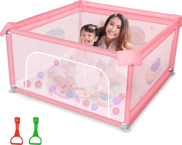 baybee Playard Playpen for Kids Portable Baby Safety Gate Lock Suction Cup 1.25*1.25M Safety Gate