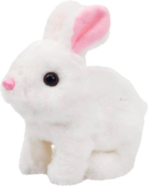 Bitline Bunny Toy with Sounds Jumping Rabbit Wiggling Ears Twitching Mouth and Nose - 7 cm