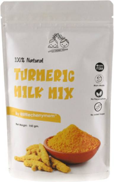 @littlecherrymom Turmeric/ Haldi Milk Powder Healthy Baby Drink Immunity Booster for Kids Unflavored Powder