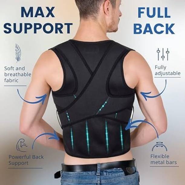 dealbuth Premium Back Posture Corrector for Men Back Pain Relief 15 Fitness Backboard