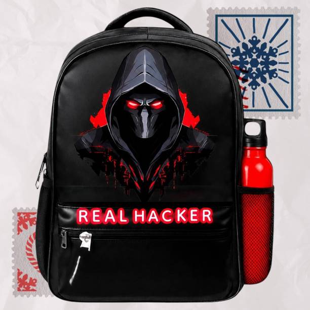 Large 35 L Laptop Backpack REAL HACKER Waterproof School Backpack for Tuition & College #1