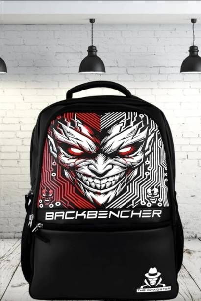 Organo Craft Backbencher Stylish Printed Bag for Boys School & College Bag with Padded Straps 45 L Laptop Backpack
