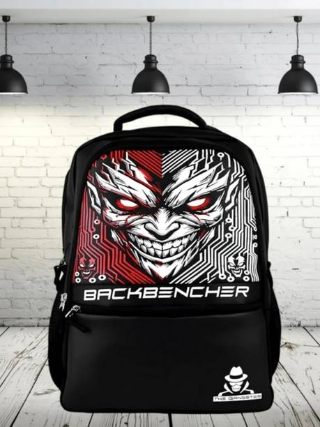 Organo Craft Backbencher Stylish Printed Bag for Boys School & College Bag with Padded Straps 45 L Laptop Backpack