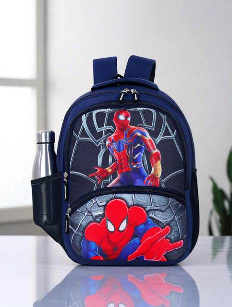 ZERUS Spiderman Print Kids Backpack School Bag for Boys Girls Nursery to Class 3 Use 21 L Backpack