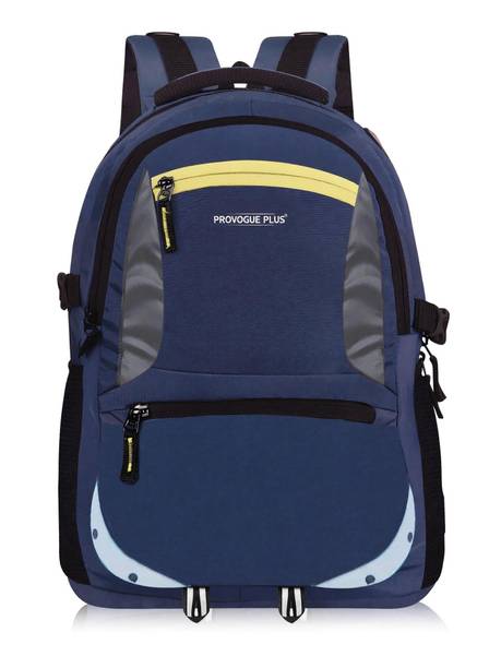 PROVOGUE PLUS Water Rasistant Fabric Spacy Unisex School Bag With Reflective Strip 37 L Laptop Backpack