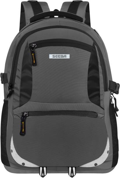 SEEBA spacy unisex backpack with rain cover and reflective strip 35 L Laptop Backpack
