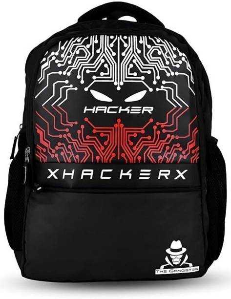 THE GANGSTER Hacker School bag with 2 Secret Pockets , 28 litres Large Size Laptop Backpack 28 L Laptop Backpack
