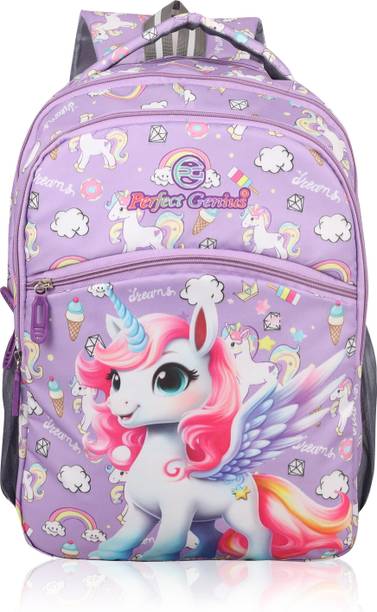 PERFECT GENIUS FunBuddy School Bag – Lightweight, Durable & Stylish Backpack for Kids (3-9 Yrs) 24 L Backpack