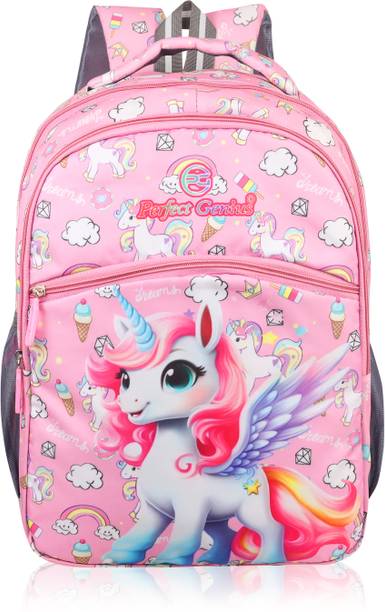 PERFECT GENIUS FunBuddy School Bag – Lightweight, Durable & Stylish Backpack for Kids (3-9 Yrs) 24 L Backpack