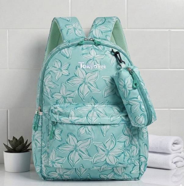 Tokyo Trek TokyoTrek Floral Print Casual Backpack 25 L Backpack