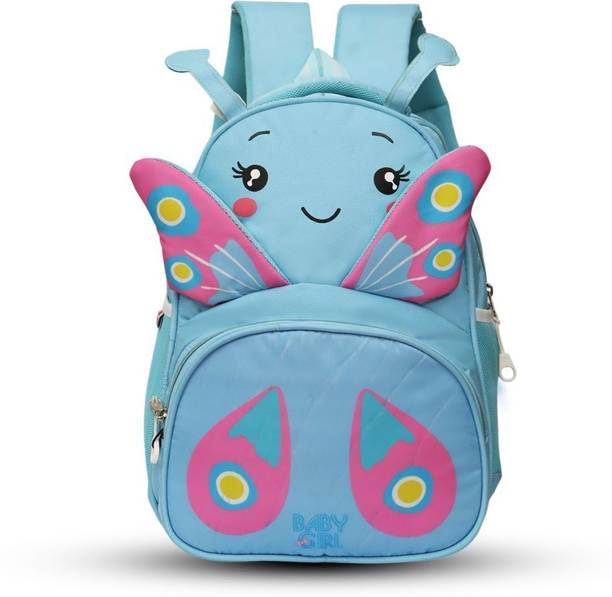 Baby Girl CUTE BUTTERFLY SCHOOL BAG FOR KIDS NUR/LKG/UKG/1ST CLASS 28 L Backpack