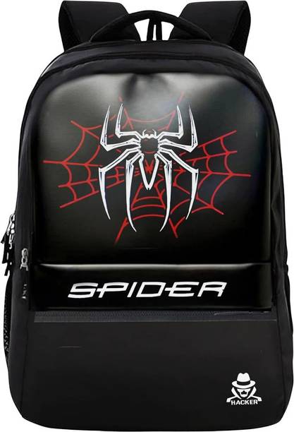 Medium 25 L Laptop Backpack Spider Print 25L Laptop Backpack for Men & Women