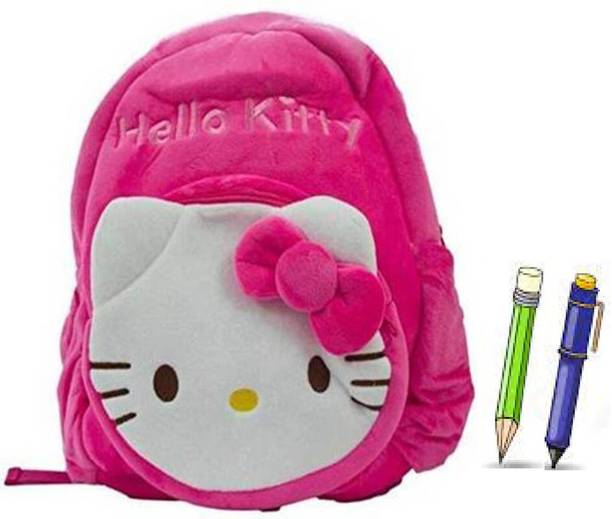 A Little Swag Shoulder Bag Soft Toy Plush Kids Birthday Gift School Bag (Dark Pink, 20 Inch) 10 L Backpack