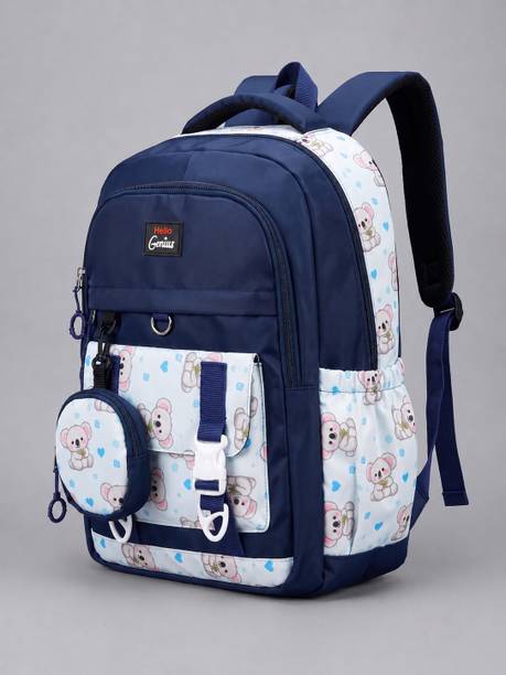 cutecarry Korean Style Blue Backpack for Girls and women 25 L Backpack