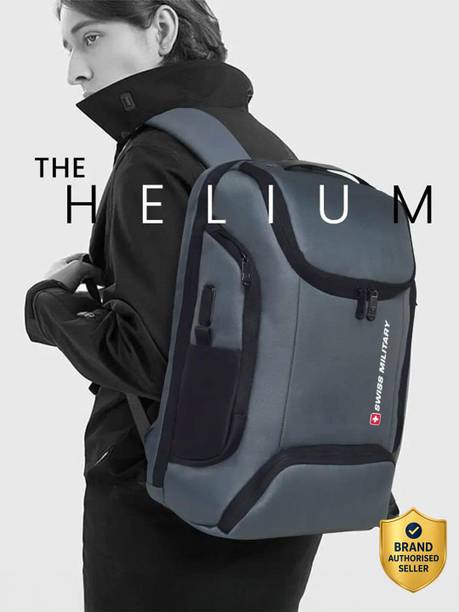 Medium 21 L Laptop Backpack Grey Laptop Backpack with USB and C-Type Charging Port, 21 Liters