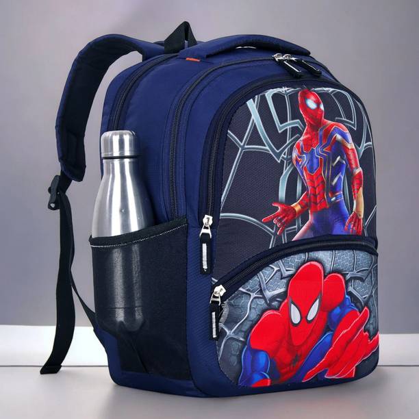 ZERUS Spiderman Print Kids Backpack School Bag for Nursery to 3rd Class Boys Girls 21 L Backpack