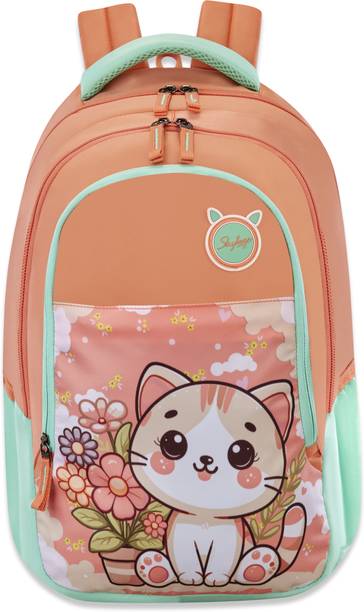 SKYBAGS Pixie Pink 36L School Backpack for Girls With Quick Access Zippered Front Pocket 36 L Backpack