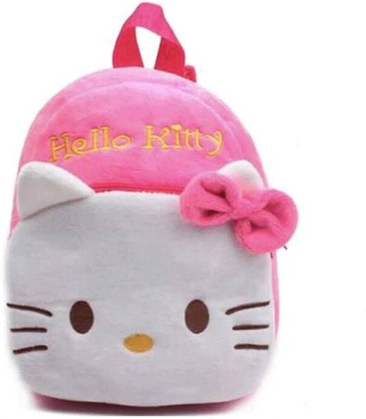Aveek Soft Toy Bag Hello Kitty Plush Bag For Cute Kids 2-5 Years Plush Bag (Pink,4L) 4 L Backpack