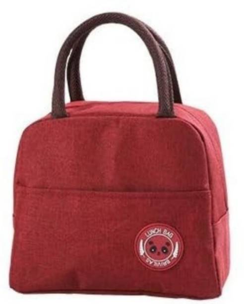 PAUL SONS Insulated Denim Style Lunch Bag with Handles Canvas Tote Style Panda Logo Waterproof Multipurpose Bag