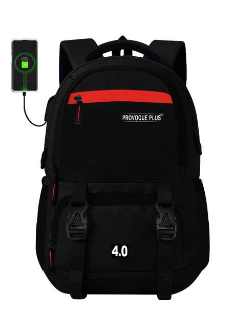 PROVOGUE PLUS Water Rasistant Fabric DISCOVERY 4.0 Unisex School College Bag With USB PORT 40 L Laptop Backpack