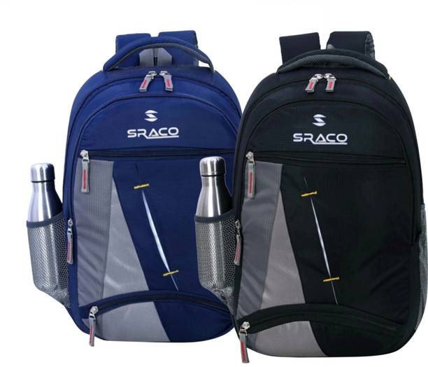 SRACO Stylish 5 Zipper Compartment for Daily Use Tough Quality, Splash and Dust Proof 30 L Laptop Backpack