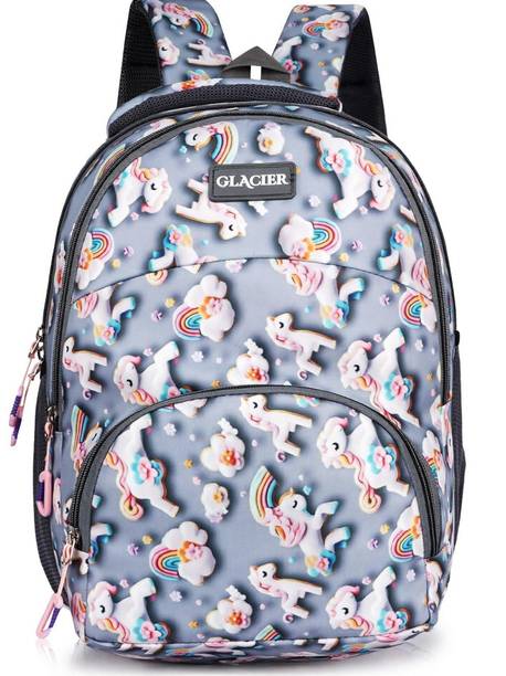Glacier Stylish Unicorn & Rainbow Kids Backpack – Cute School Bag for Uisex Kids 20 L Backpack