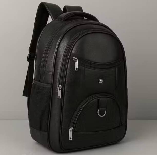 MICXO Vegan Leather Stylish 15.6 Inch Premium Laptop Backpack for Office & Travel 35 L Backpack