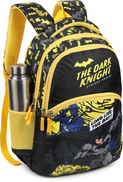 Warner Bros. 1351|Batman Bag |School Bag|Tuition Bag|College Backpack|ForBoys&Girls|18Inch| 28 L Backpack