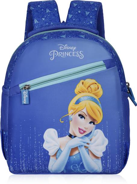 Priority 12 inch Truffle 002 Disney Princess Cinderella Printed Royal Blue 20 L Backpack