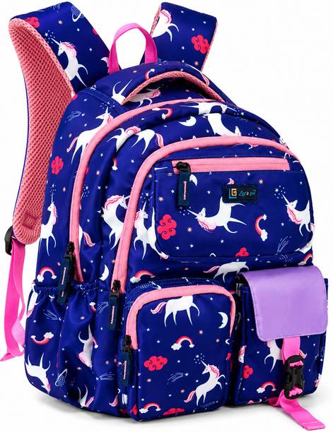 Let's Go Floral Printed Backpack for Girls | School, College & Travel Bag 18 L Laptop Backpack