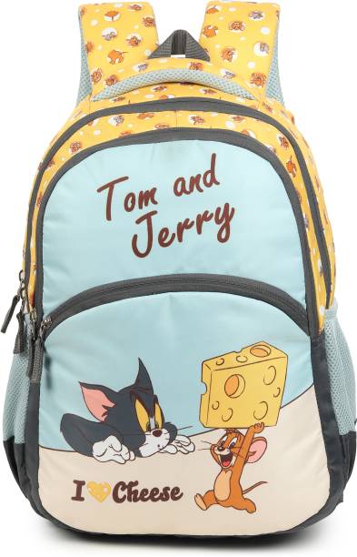 Warner Bros. 1351|TOM&JERRY Bag |School Bag|Tuition Bag|College Backpack|ForBoys&Girls|18Inch 28 L Backpack