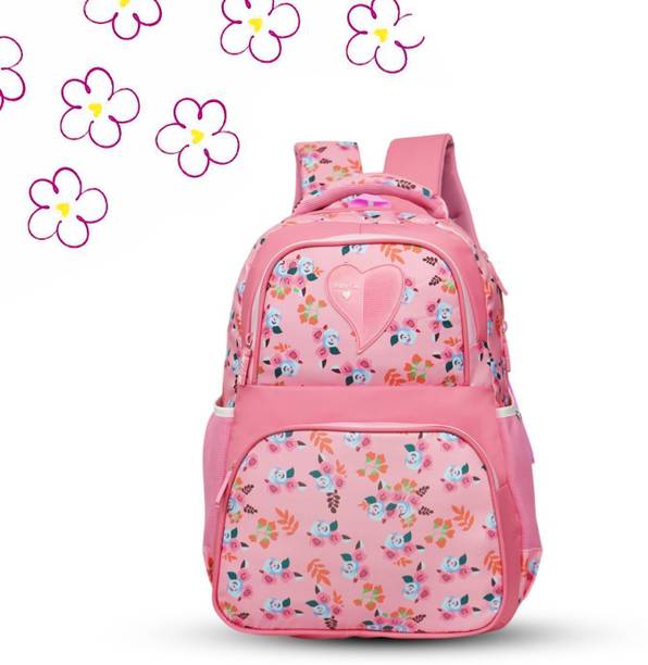 Baby Girl Floral Print Lightweight Girls Bag Stylish Latest Backpack Waterproof School Bag Waterproof Backpack