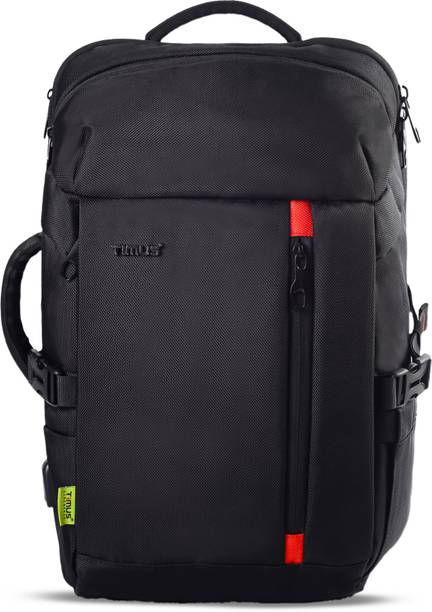 Medium 28 L Laptop Backpack London Premium Polyester Bag|USB Port | Water Resistant| Unisex