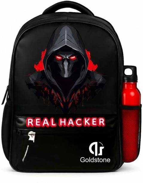 Goldstone CASUAL REAL HACKER DESIGN PRINT| TRENDY BAGS WITH TWO SECRET POCKETS | 30 L Backpack